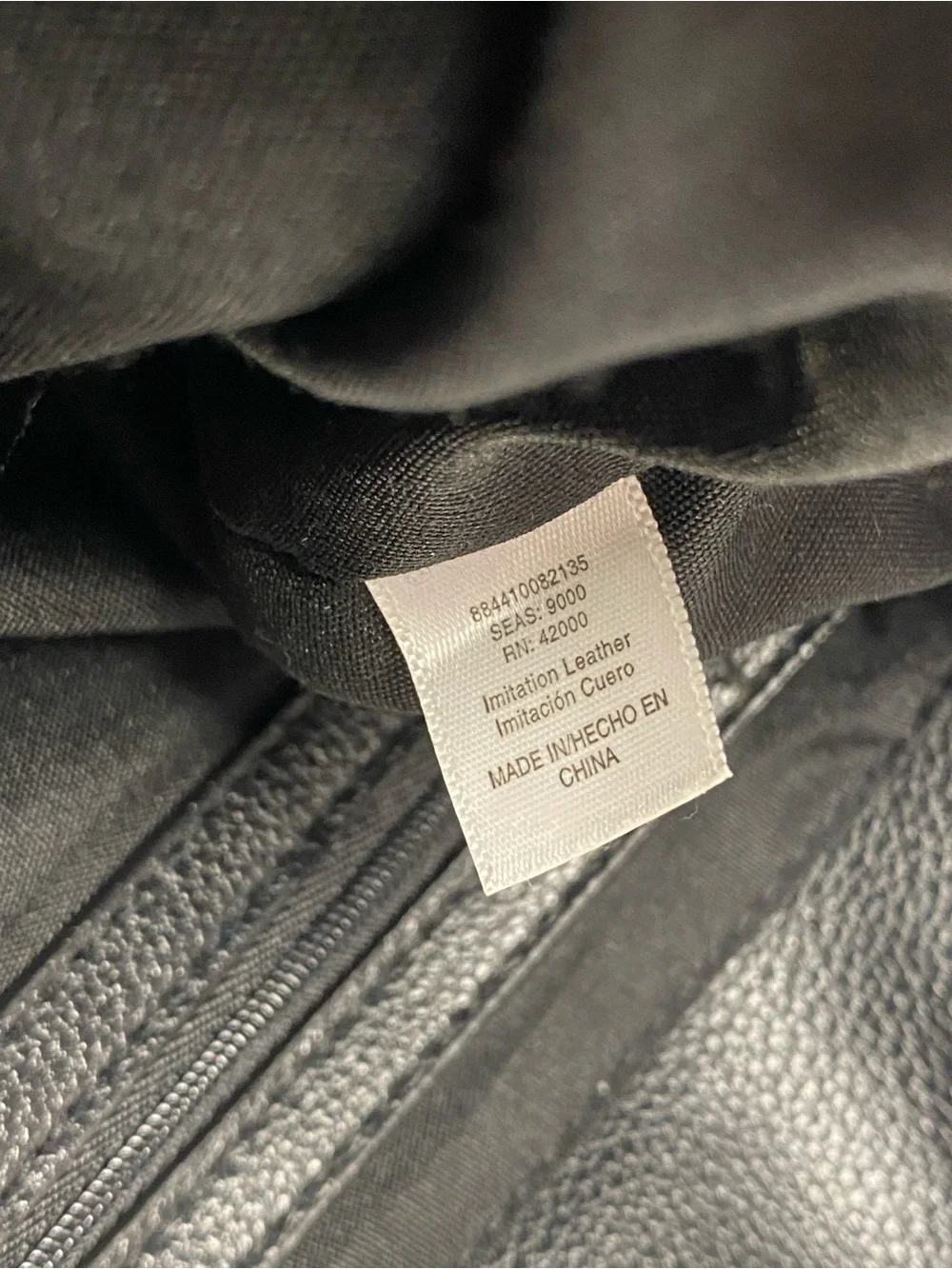 Geometric Multi Pocket Tote Shoulder Bag Gray Black Organizer